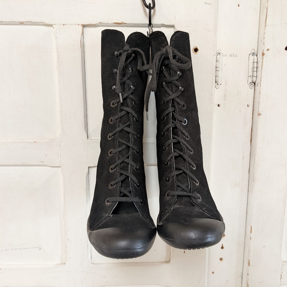 Rare camper suede Victorian inspired lace up booties 38 - Picture 4 of 12